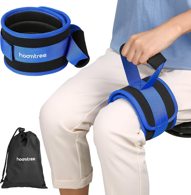 Leg Lifter Strap with Padded Handle for Bed Car Wheelchair Mobility Aid