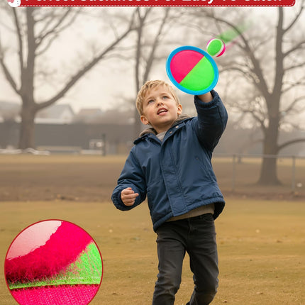Kids Toss & Catch Game Set, Outdoor Toy for Ages 3–12, Birthday & Holiday Gift