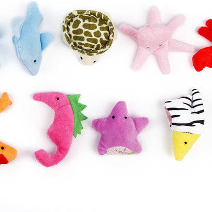 20 PCS Cartoon Animal Finger Puppets – Soft Velvet Toys for Kids & Parties