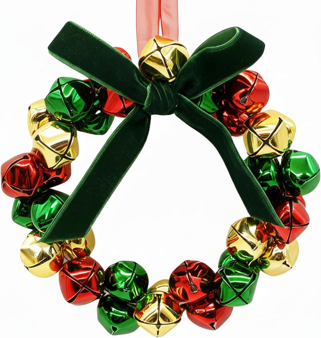 Christmas Jingle Bell Wreath – Indoor Hanging Tree & Wall Decor