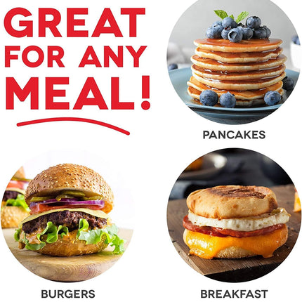 Compact Mini Griddle – Nonstick Surface, Space-Saving Design, Aqua