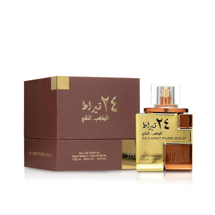 Lattafa 24 Carat Pure Gold Perfume Unisex 100ml Eau de Parfum Oud Amber Fragrance