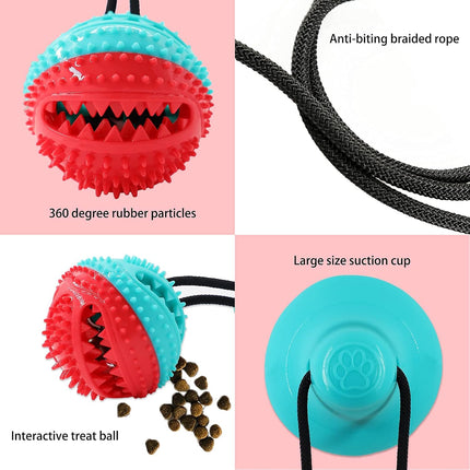 Dog Chew Toys for Aggressive Chewers – Puppy Training, Teething Rope & Puzzle Ball (Blue)