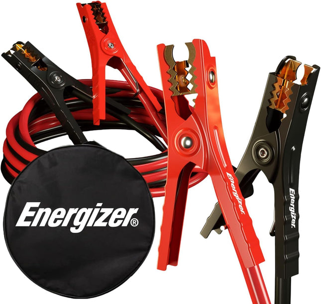 16ft Heavy Duty Jumper Cables for Car Battery, 6-Gauge with Carrying Bag