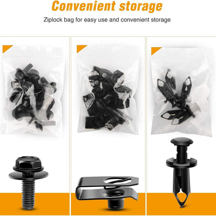GRC-70 35PCS Engine Under Cover Splash Shield Bolts & Fender Liner Push Retainers