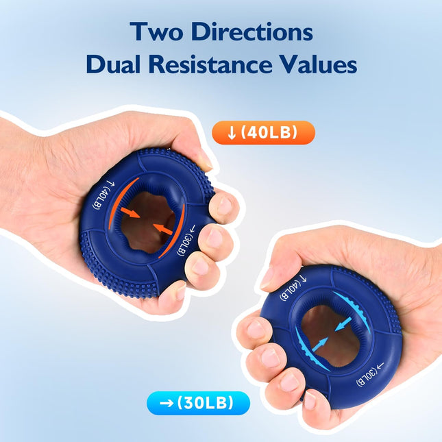 9-Piece Hand Grip Strengthener Kit – Finger & Forearm Trainer for Strength, Relief & Recovery
