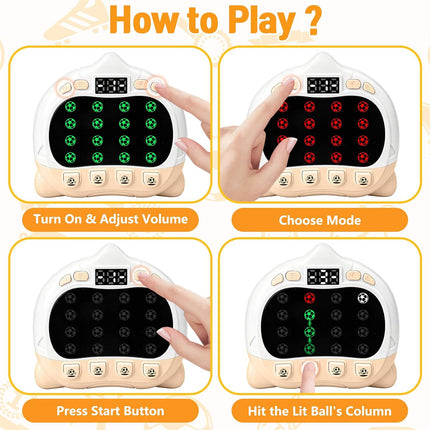 4 Mode Soccer Fidget Toy Multiplayer Handheld Road Trip Game for Kids