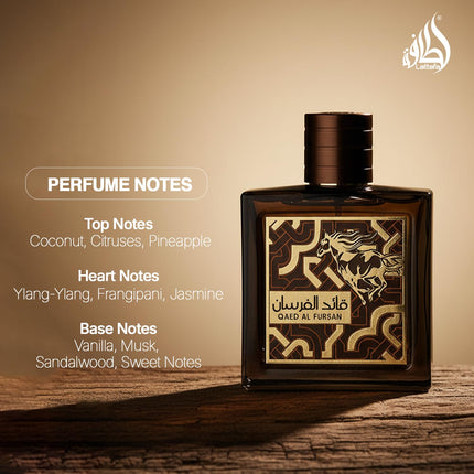 Lattafa Qaed Al Fursan Untamed EDP 90ml Unisex Amber Spicy Woody Fragrance