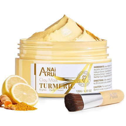 Vitamin C Clay Face Mask – Deep Cleansing, Pore Refining & Oil Control, 4.23oz