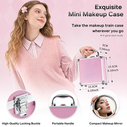 24 Color Makeup Kit with Cosmetic Case Eyeshadow Blush Bronzer Highlighter