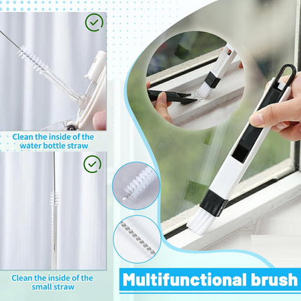 16Pcs Crevice Cleaning Brush Set Hard Bristle for Gaps Window & Tile Lines