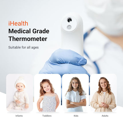 No-Touch Forehead Thermometer PT3, 1s Fast Accurate Digital LED, 3-Sensor, Quiet