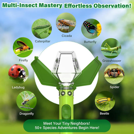 Bug Catcher Kit Kids Insect Trap with 6X Magnifier STEM Educational Toy