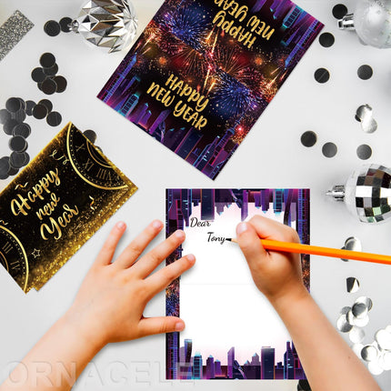 2-Piece NYE Gift Bags – 13×10.2×4.9in Happy New Year Party Supplies