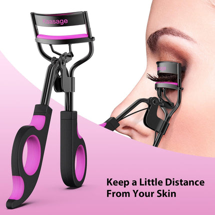 Eyelash Curler with 5 Extra Silicone Pads, Quick Curling Lash Tool for Makeup