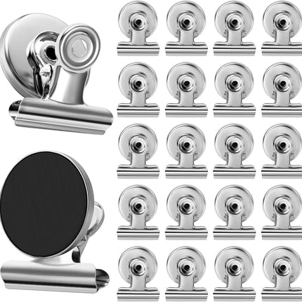 20-Pack Strong Fridge Magnets – Heavy Duty Clips for Whiteboards & Office