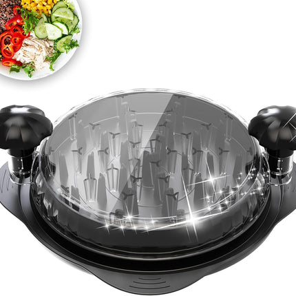 Large Chicken Shredder Tool Twist Meat Grinder Non Slip Base Black Kitchen