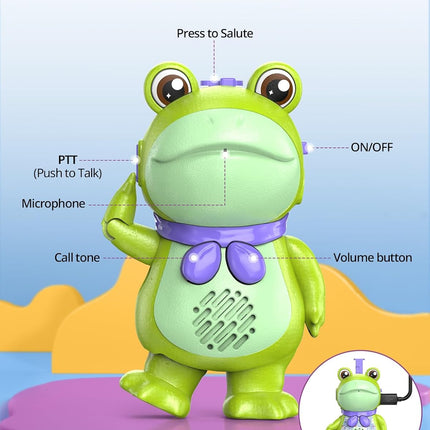 2-Pack Kids Walkie Talkies – Rechargeable Frog Toys for Ages 3-8