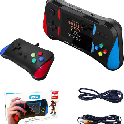 Handheld Game Console for Kids, 500 Retro Games, 3.5” LCD, Rechargeable