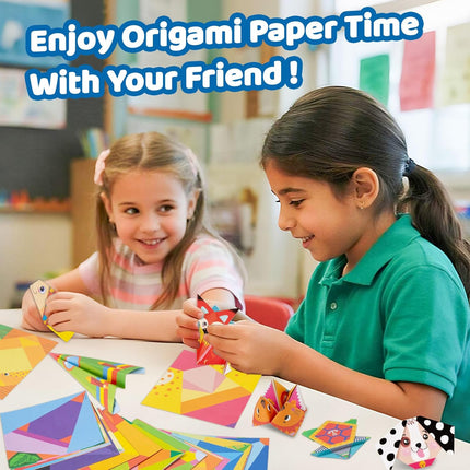 Origami Kit for Kids, 98 Sheets, 47 Patterns, Beginner DIY Craft Set