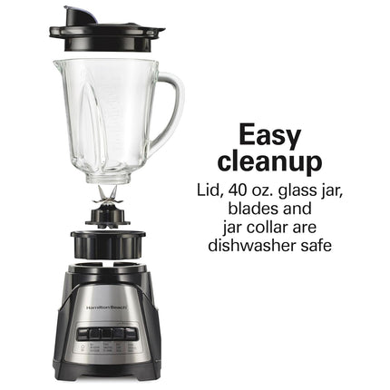 Power Elite Wave Action Blender 700W 40oz Glass Jar Smoothie Maker