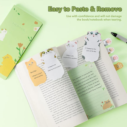 Cat Sticky Notes Set – Animal Divider Tabs, Memo Pads, Page Markers, Creative Gifts