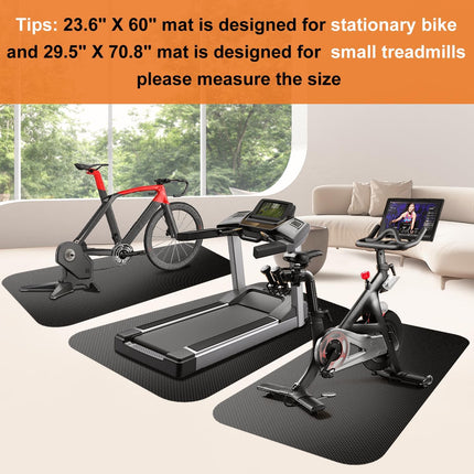 Bike & Treadmill Mat, Exercise Equipment Floor Protector for Indoor Gym & Home
