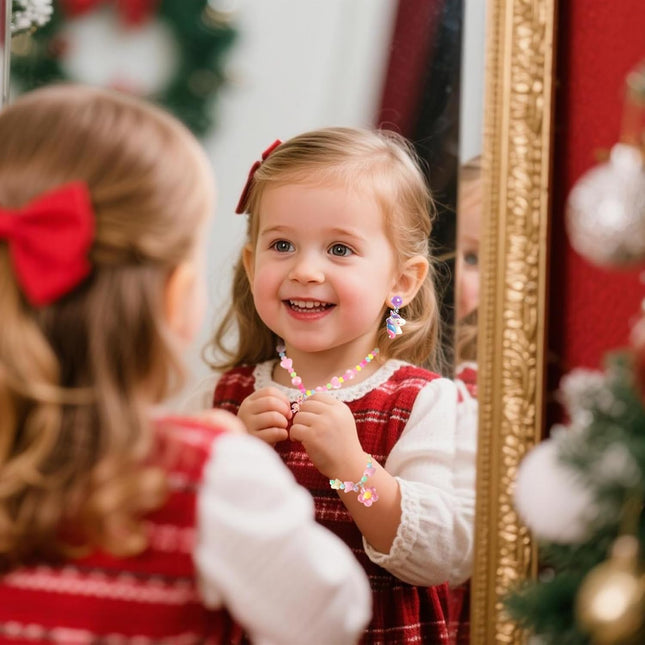 Christmas Jewelry Advent Calendar 2025 – DIY Craft Set for Kids & Friendship Gifts