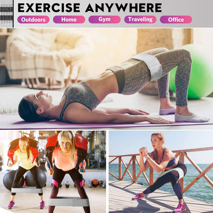 3-Set Resistance Bands – Heavy, Medium, Light Loops for Pilates & Yoga