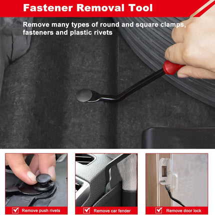 3 Pcs Clip Remover Tool Set – Auto Trim, Fastener & Pry Tool Kit for Car Panel Repair