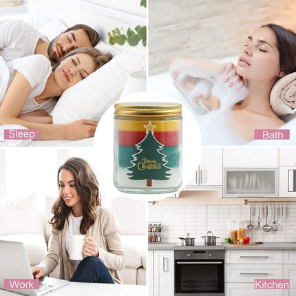 Christmas Gift Candle for Women Aromatherapy Pine Scented Soy Wax