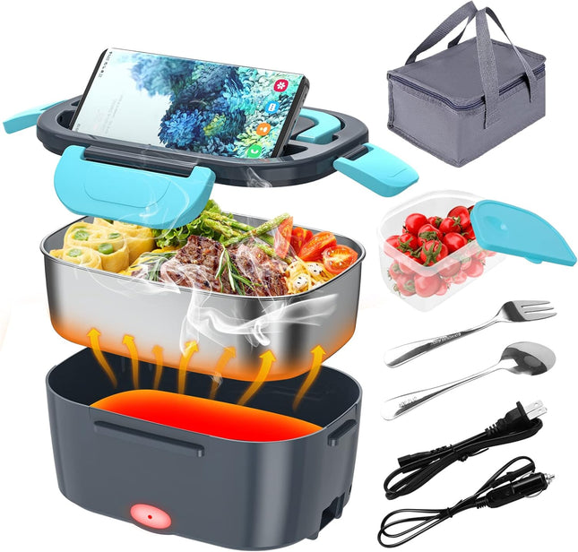 Electric Lunch Box Food Warmer 12V/24V/110V with 1.5L SS Container