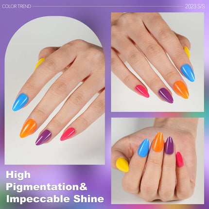 12-Color Nail Polish Set, Quick-Dry Mini Nail Lacquer for DIY Manicure & Nail Art