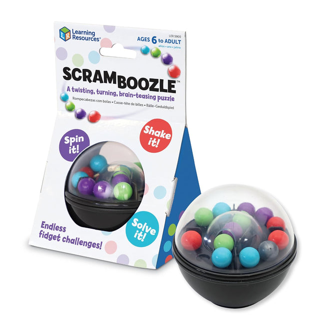 Scramboozle Puzzle Ball 3D Brain Teaser Game for Kids & Adults Travel Toy