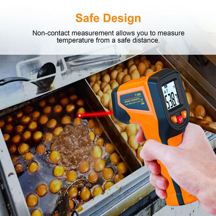 Laser Infrared Thermometer – Non-Contact Digital Temp Gun for Industrial & Cooking