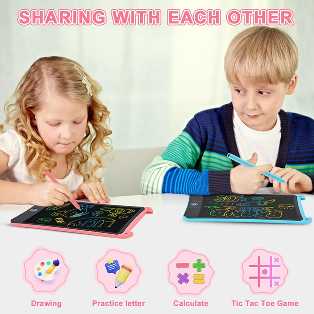 Toddler Easter Basket Stuffers – 2 Pack LCD Writing Tablets, Drawing Pad for Kids