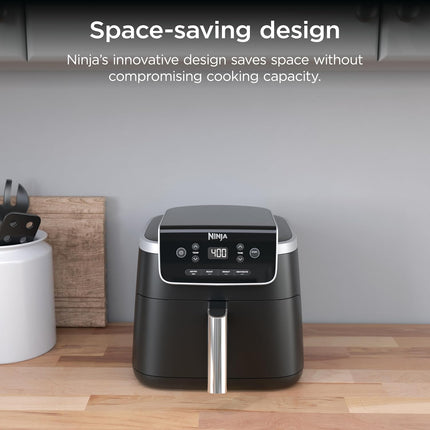 Grey 5 Quart Air Fryer 4 in 1 Cooking Appliance with Nonstick Basket