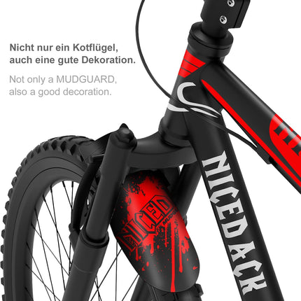 2PCS Mountain Bike Fenders, 20-29in MTB Mudguards, Adjustable Splash Guards