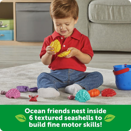 Ocean Animal Figures and Seashells Sensory Bin Toy Montessori Learning