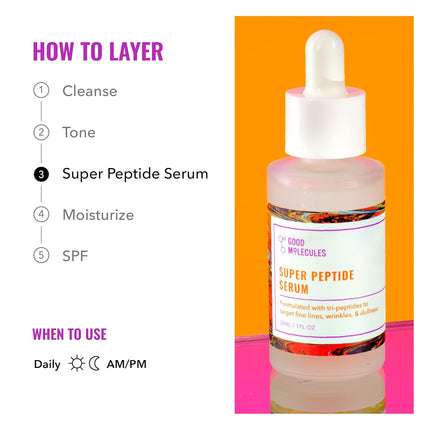 Super Peptide Serum – Anti-Aging, Plump & Firm Face with Copper Peptides