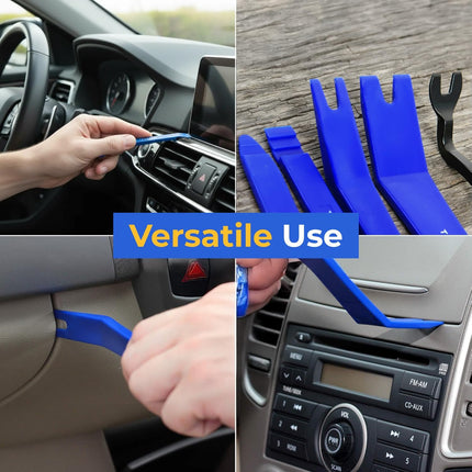 5-Piece Auto Trim Removal Tool Kit, Nylon Pry Tools for Car Dash & Door Panels