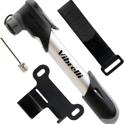 Mini Bike Pump 120 PSI, Presta & Schrader Valve Bicycle Tire Pump for Road MTB