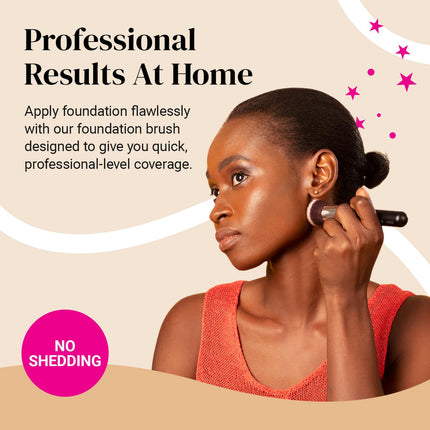 Flat Top Kabuki Brush – Premium Foundation, Liquid, Cream & Powder