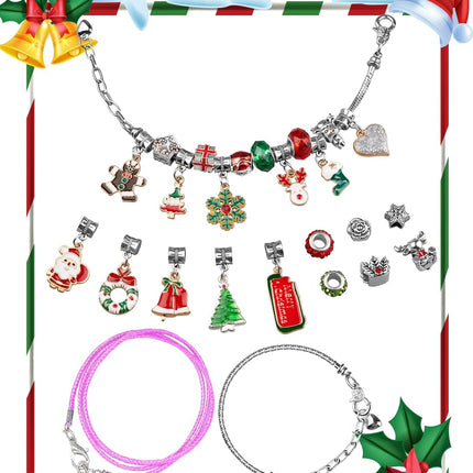 Girls Advent Calendar 2025 | DIY Jewelry & Charm Bracelet Christmas Kit