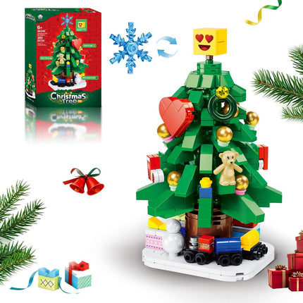 Mini Christmas Tree Building Blocks – DIY Holiday Set for Kids & Adults