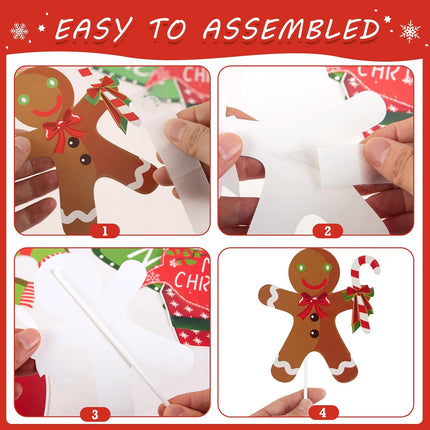28PCS Christmas Photo Booth Props – Holiday Party Selfie Accessories