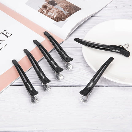6PCS Professional Hair Clips for Styling Sectioning Non Slip Salon Clips