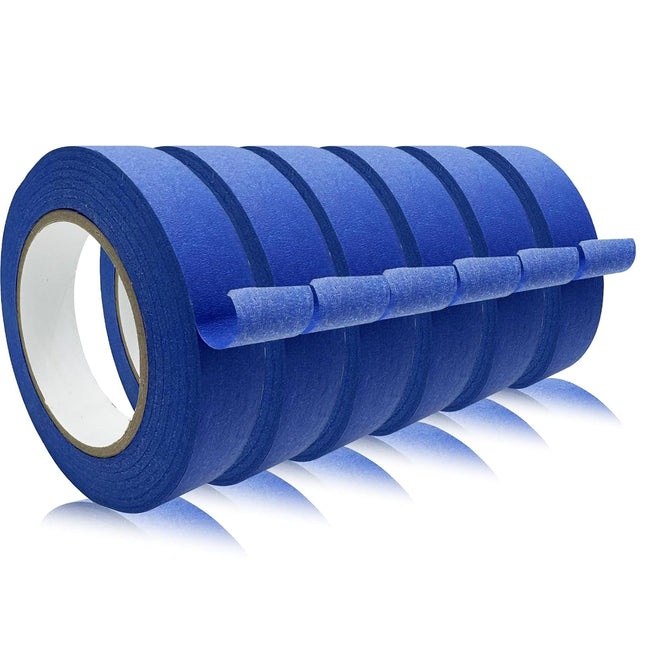 6 Rolls Blue Painters Masking Tape, 0.94 Inch x 60.1 Yards for Painting and Crafts