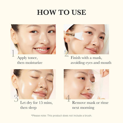 Brightening Overnight Peel-Off Mask – Kojic Acid & Vitamin C Skincare