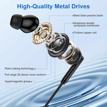 USB-C Samsung Earbuds – Wired In-Ear Headphones with Mic for Galaxy Phones